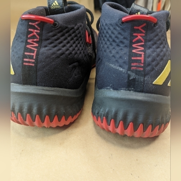 Adidas Dame Lillard Black Scarlet Gold men\'s sz 14 high top athletic shoes main image 9
